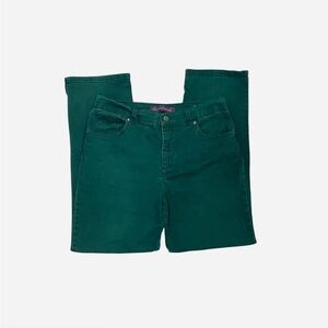 Gloria Vanderbilt Amanda Dark green straight leg jeans